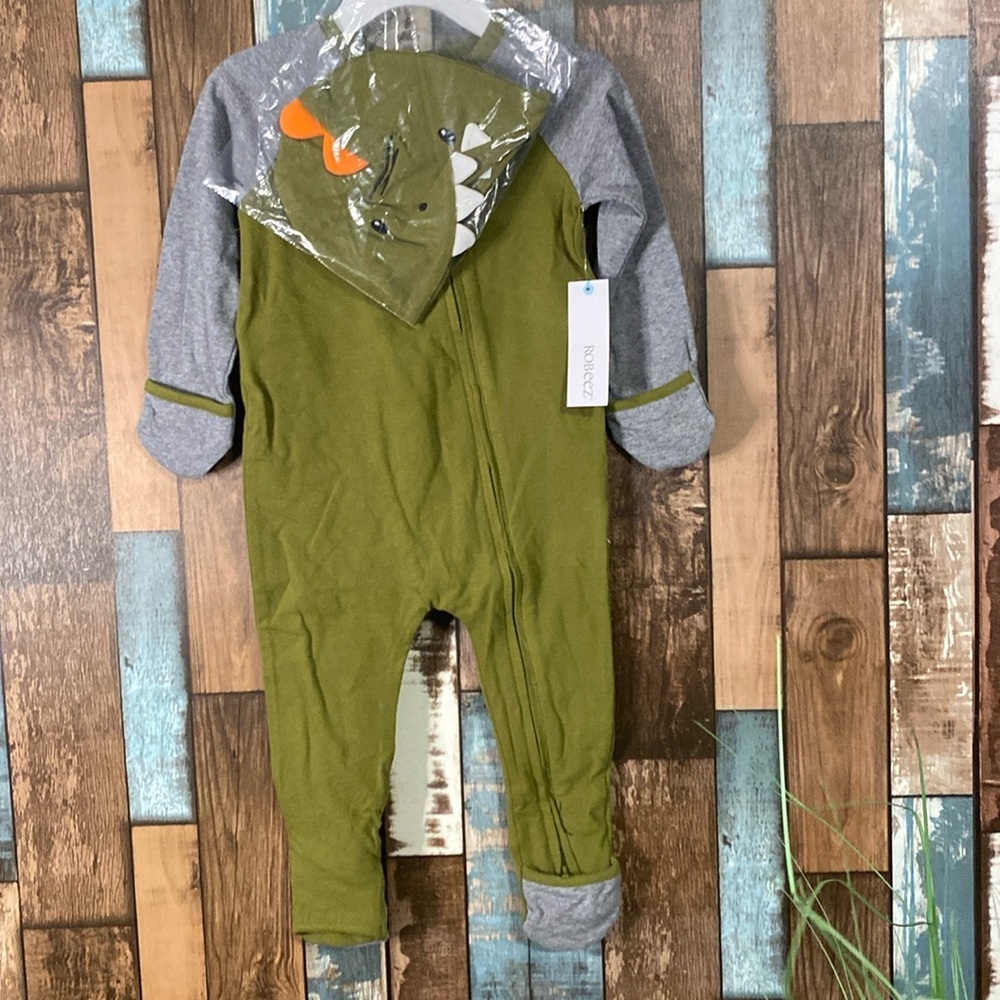 Robeez Dino rayon onsie with rollable feet and hands